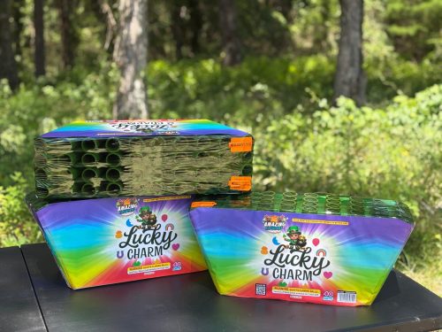 Lucky Charm - Day & Night time Smoke Cake - 40 Shots - Multi-Colors